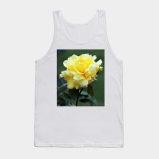 Single Yellow Rose floral Tank Top